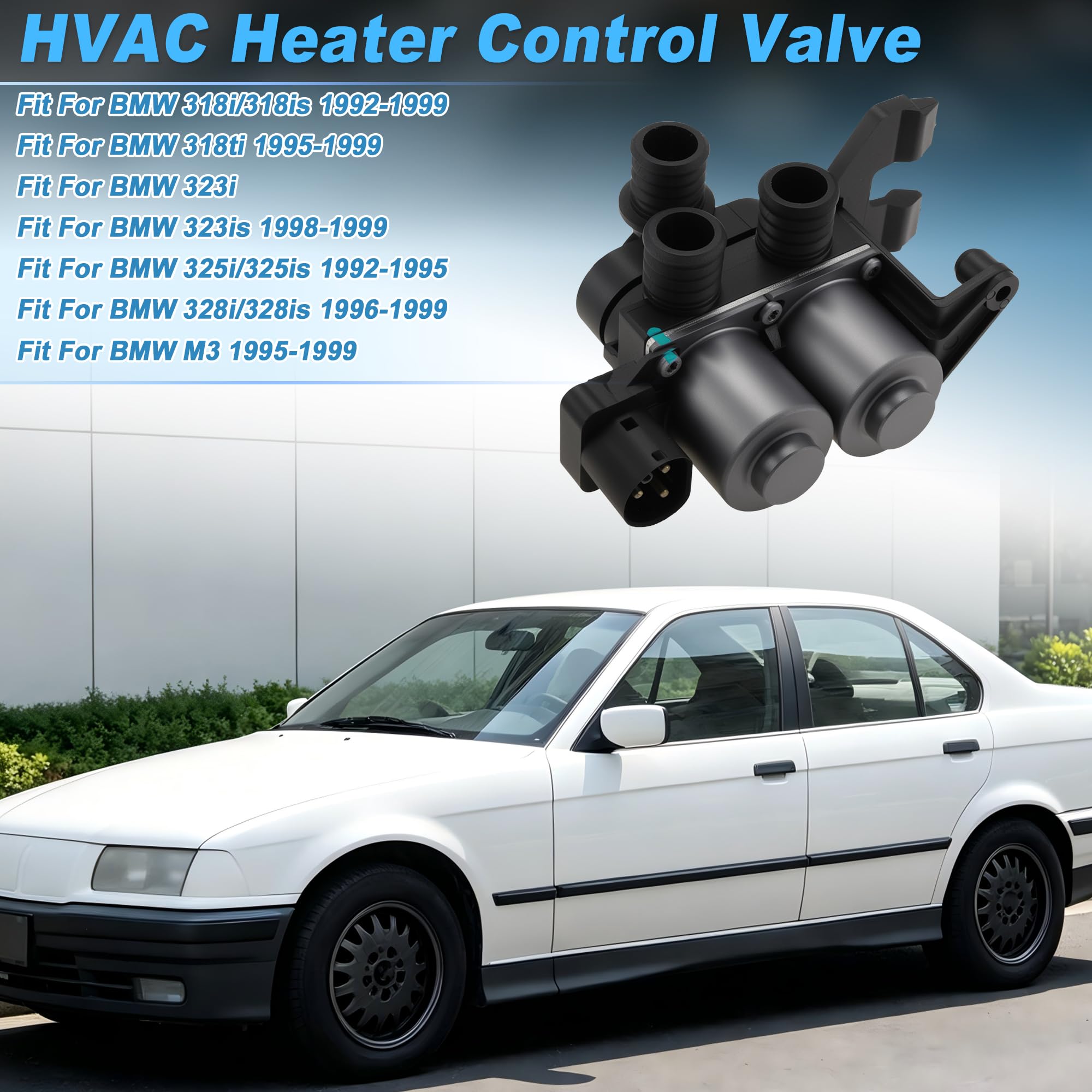 A ABSOPRO Válvula de Control del Calentador para BMW 318i/318is 92-99 1 Pca