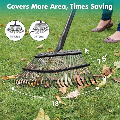 Miniatura 2 de Rastrillo de hoja grande de 5 pies