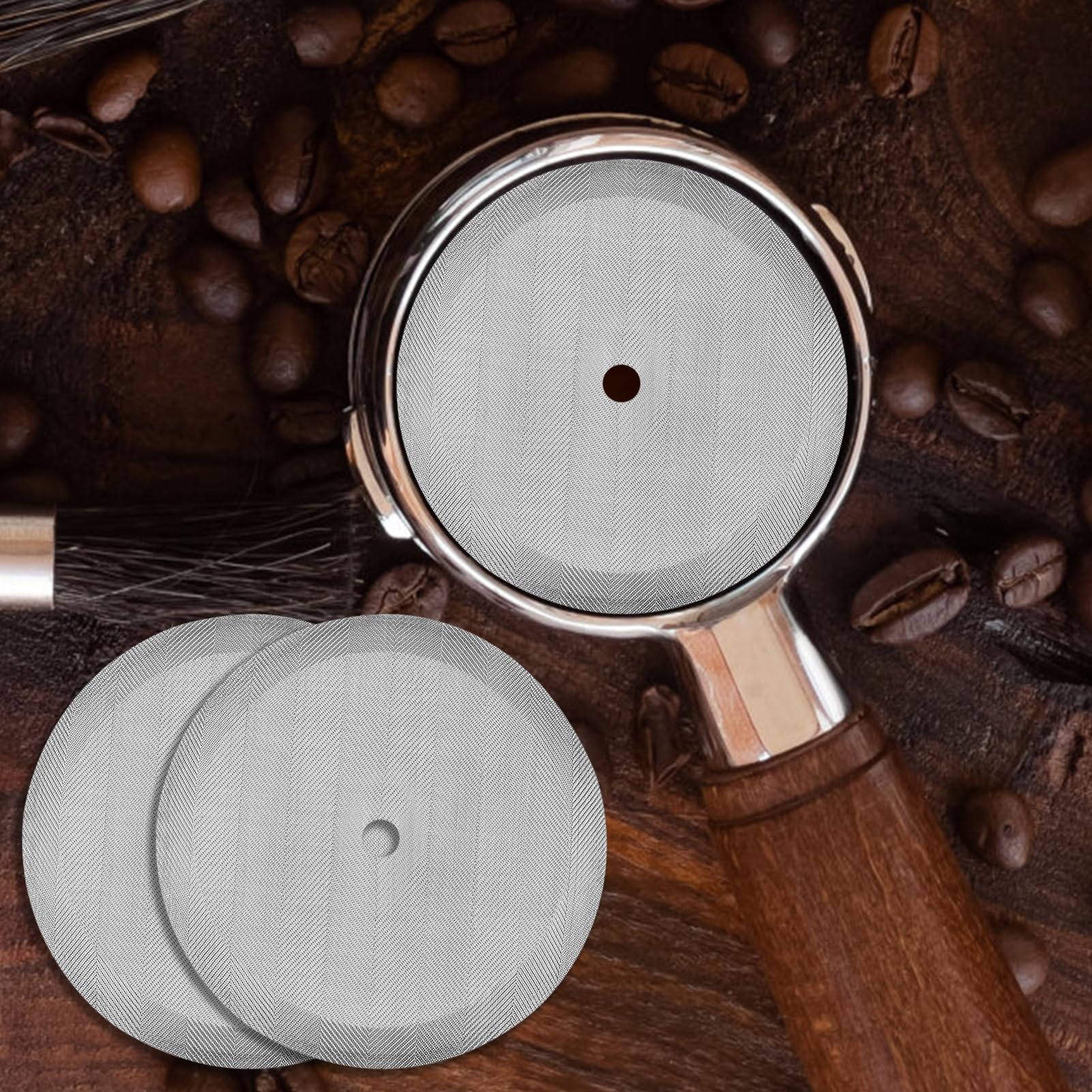 8 Pack 2.75in Replacement Stainless Steel Reusable Cafetiere Coffee Press Filter Mesh Screen for Cafetiere 1 Cup/12 Oz/ 350 Ml - Image 7