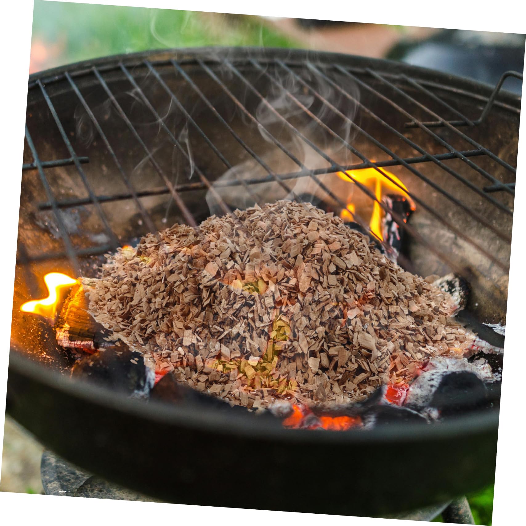 TOPBATHY Trucioli di Legno per Affumicatura, 1 Sacchetto, Barbecue | Mela, per Carne e Verdure, per Cocktail e Griglia, Legno per Cottura Sicura