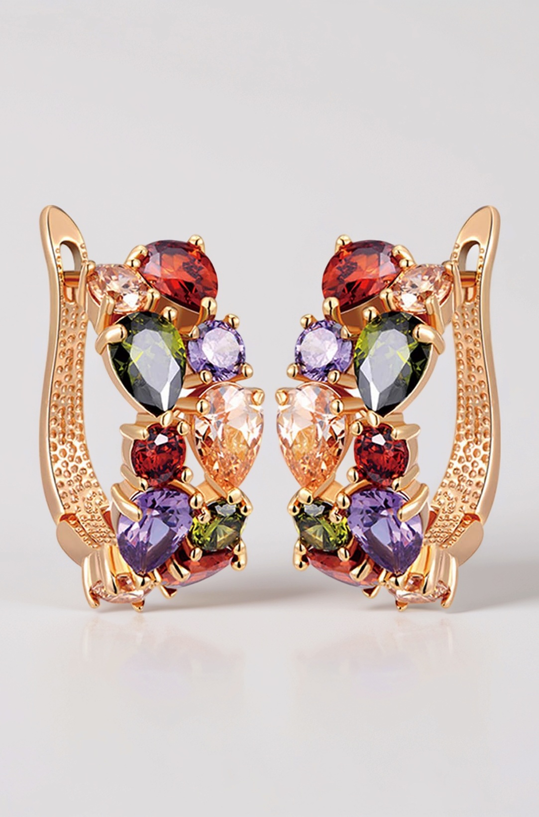 Jewellery Earrings for Women Combo Set of Two Multi-Color Crystal earings ear rings for Girls and Women