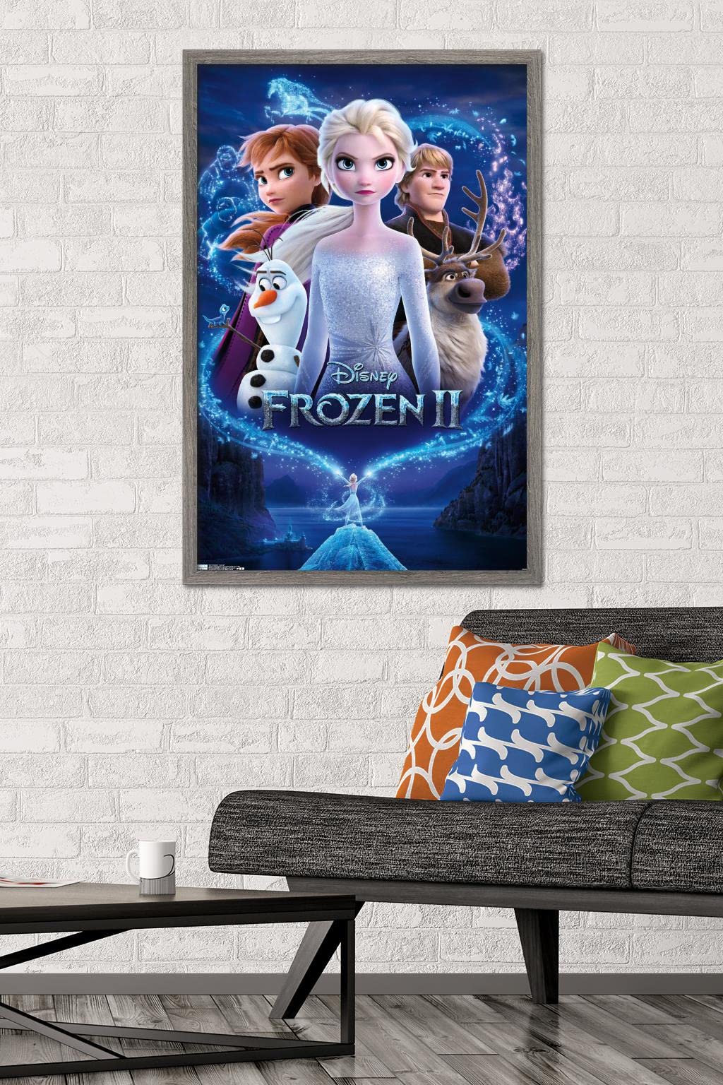 Amazon.co.jp: ディズニー アナと雪の女王 2 - キーアート壁ポスター