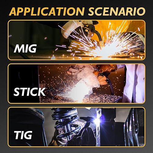 Miniatura 3 de TOOLIOM True Color Solar Powered Auto Darkening Welding Helmet with Adjustable Shade for TIG MIG ARC