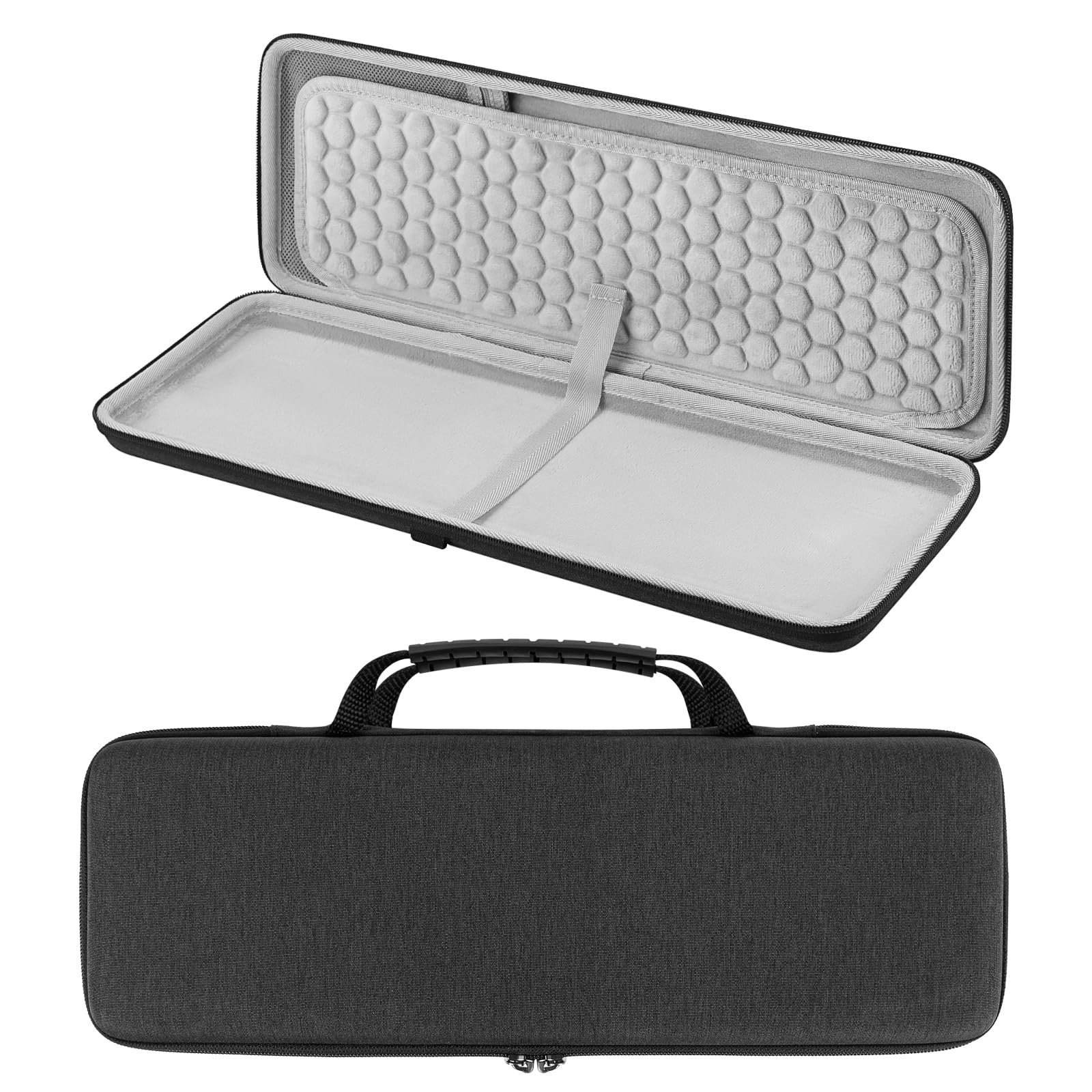 Etui transportowe na klawiaturę Geekria, kompatybilne z Logitech MX Mechanical Wireless / MK955 / Signature Slim K950 / G413 SE, twarda torba podróżna (ciemnoszary)