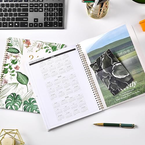 Miniatura 6 de Agenda mensual 2024-2026, agenda mensual 2024-2026, julio 2024 a junio 2026, 9 x 11 pulgadas, planificador mensual de dos años con cubierta
