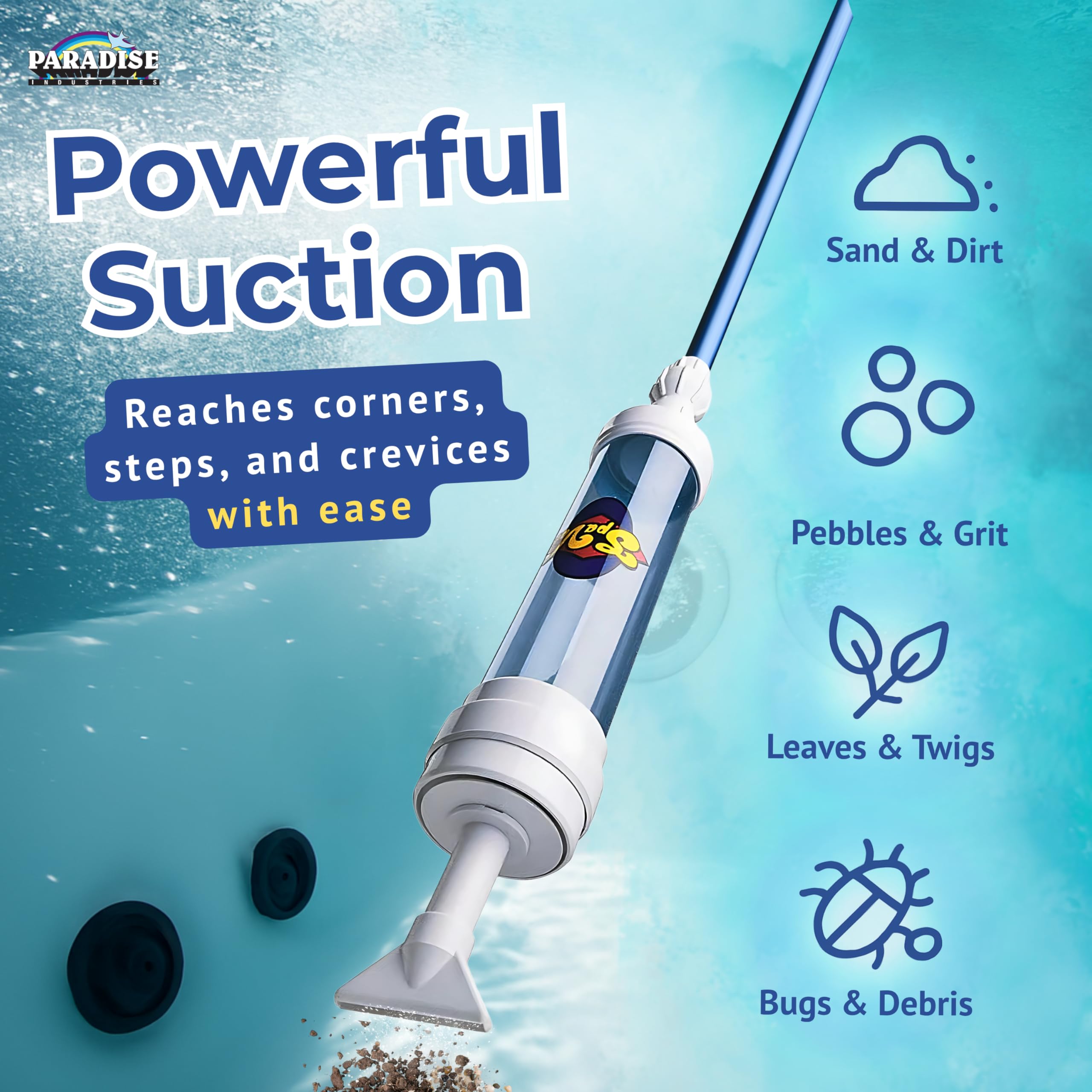 Amazon.com : Rola-Chem 6250 Paradise Power Spa Vacuum – Manual Spa