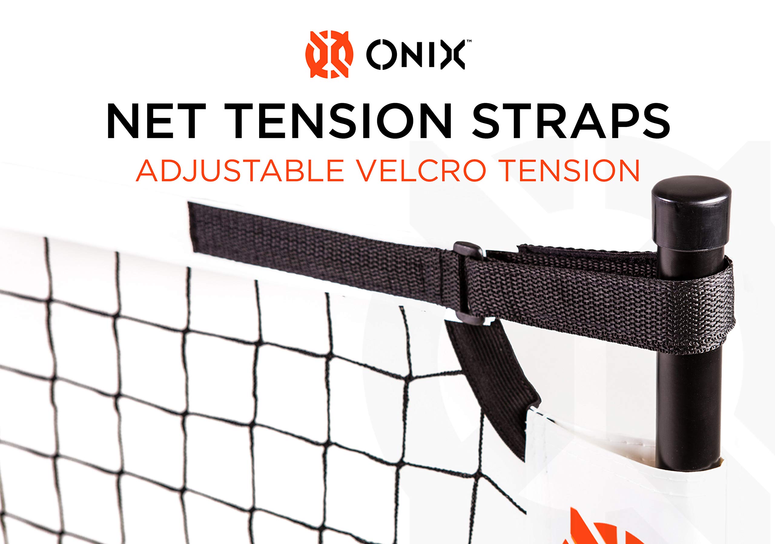 ONIX Pickleball Netz, 2-in-1 tragbares Netz und Übungsnetz-Set, inkl. Tragetasche mit Rollen, Weiß