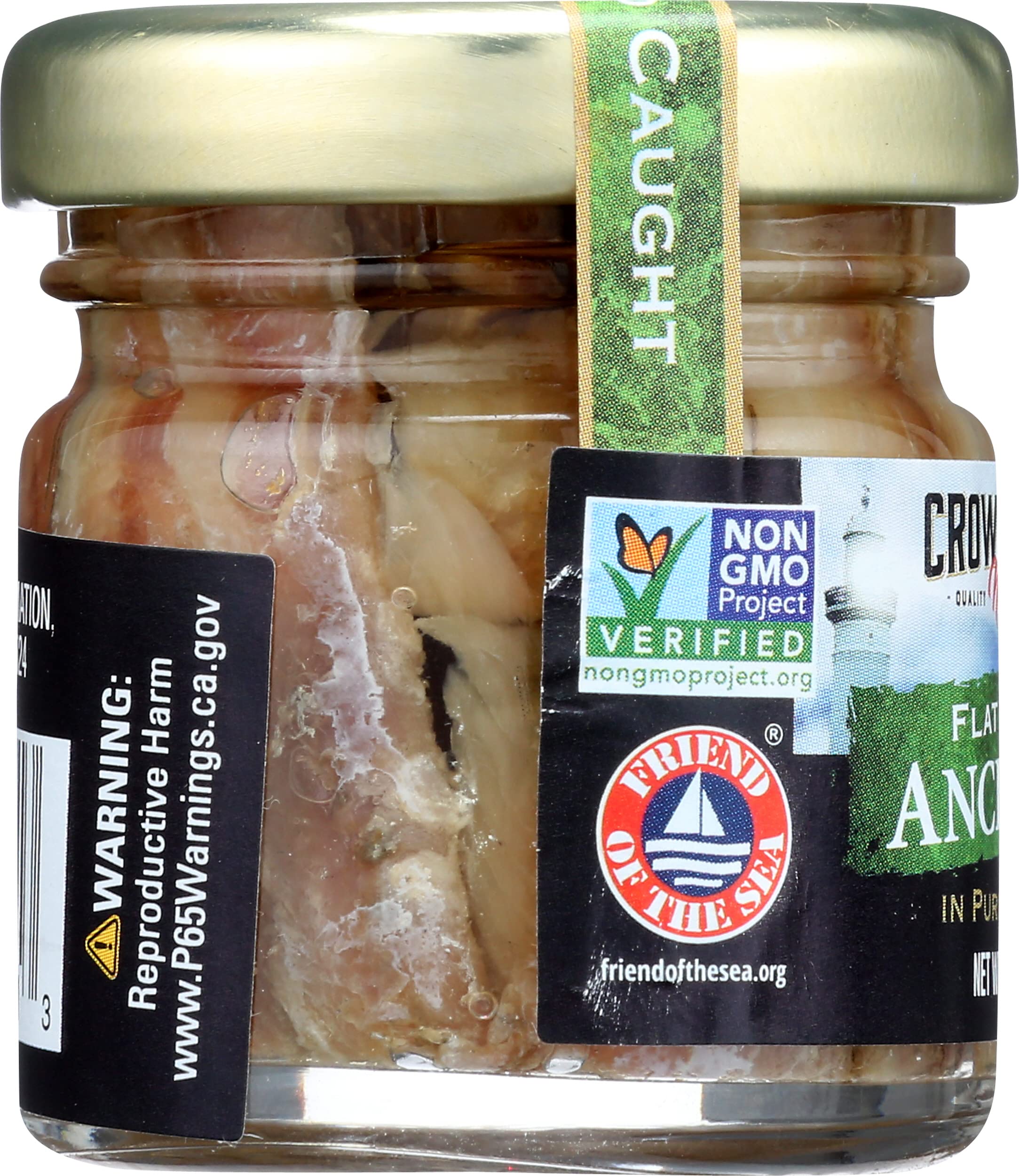 Crown Prince Flat Fillets of Anchovies in Olive Oil, 1.5 Oz