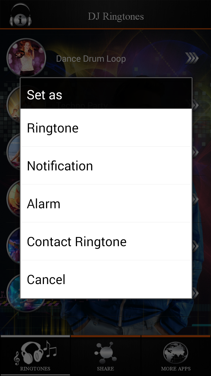 DJ Ringtones App on Amazon Appstore