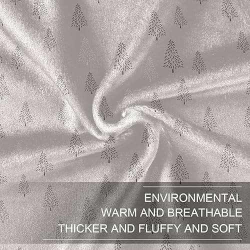 Miniatura 7 de KLL Christmas New Year Tree Plush Blanket Cozy Lightweight Spring Plush Blanket 60x90 Inches for Chair Living Room