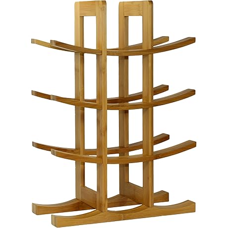 Oceanstar WR1149 12-Bottle Natural Bamboo Wine Rack