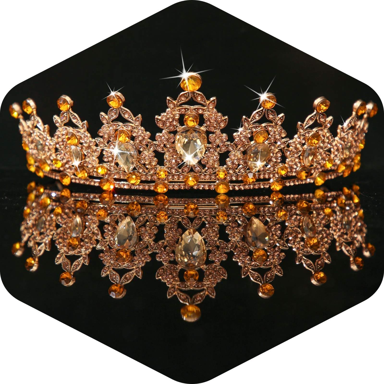 Kamirola - Queen Crown and Tiaras Princess Crown for Women Crystal Headbands for Bridal, Princess for Wedding and Party