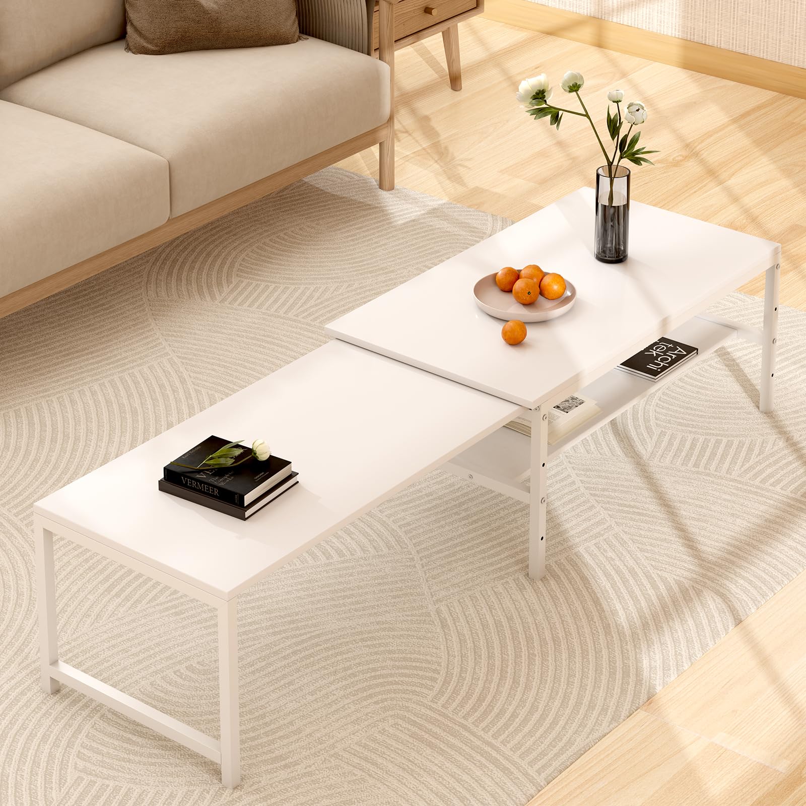 【発送が少し遅くなります】伸縮テーブル（座卓、ローテーブル） 楽天市場】［マラソン中2万OFFクーポン］ フォーネ | 座卓 幅140-180cm