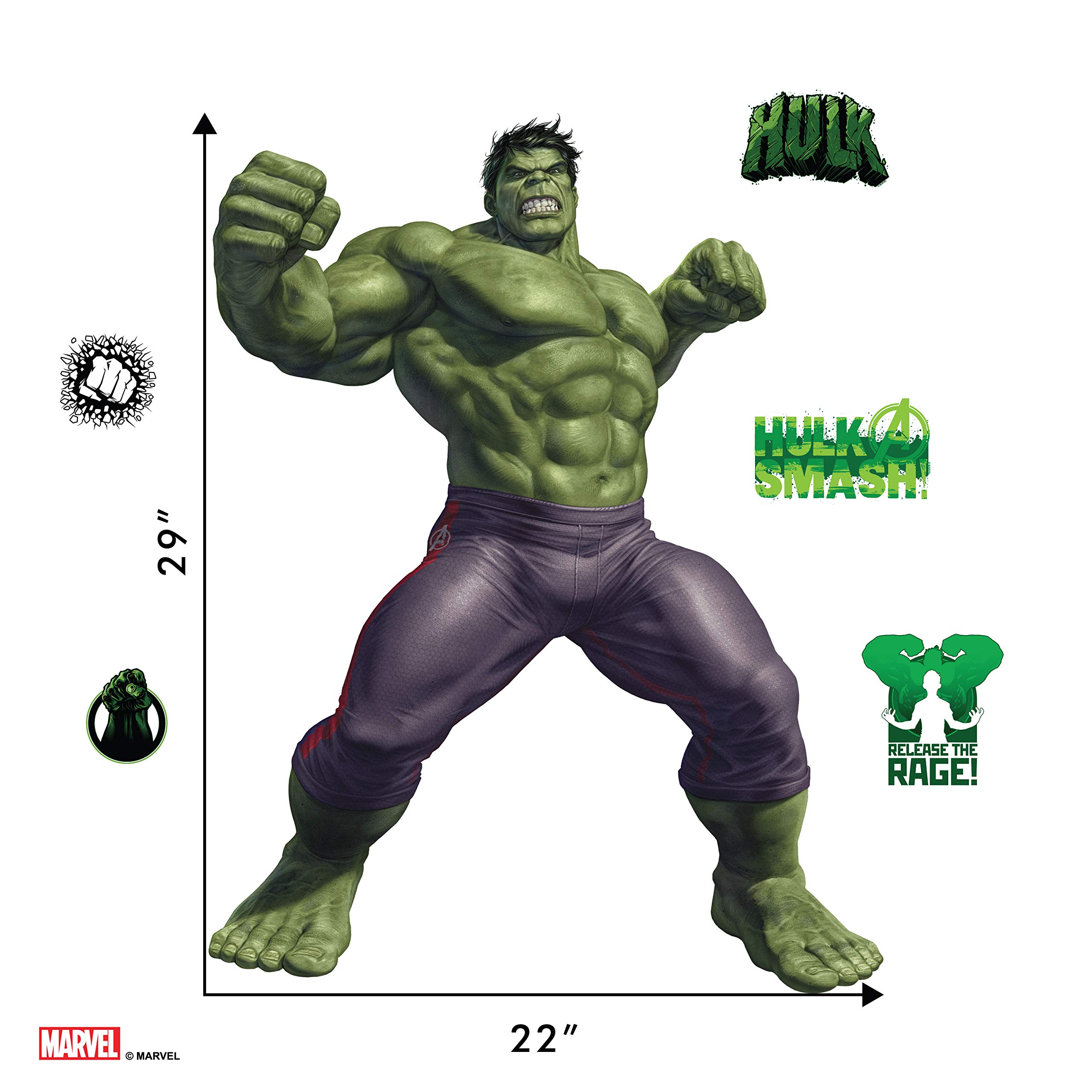Hulk Marvel Wall Decals Marvel Incredible Hulk Wall Decal with 3D