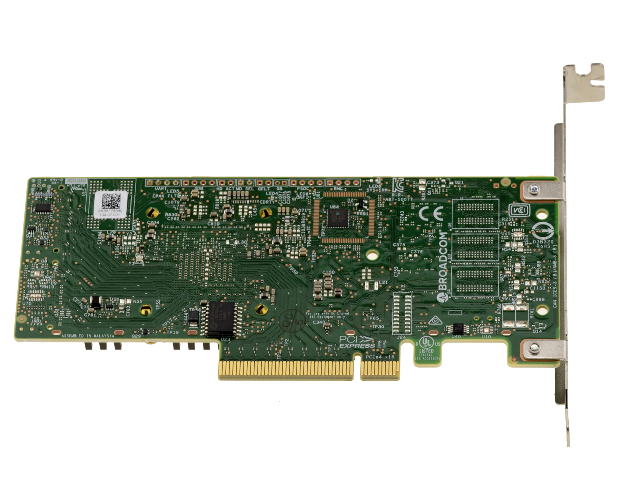 KALEA-INFORMATIQUE Scheda controller PCIe 4.0 x8 Trimode SAS SATA NVMe 12GB con 8 porte interne OEM 9540-8i con Raid 0, 00, 1, 10