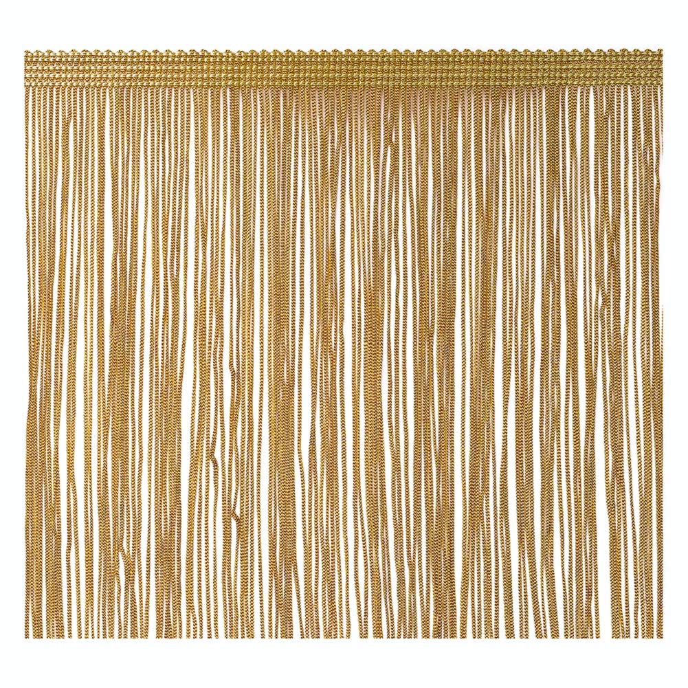 Nastro Pizzo Metallizzato Oro Con Frange 15 Metri X 32mm Per Cucito E Decorazioni - Foto 5