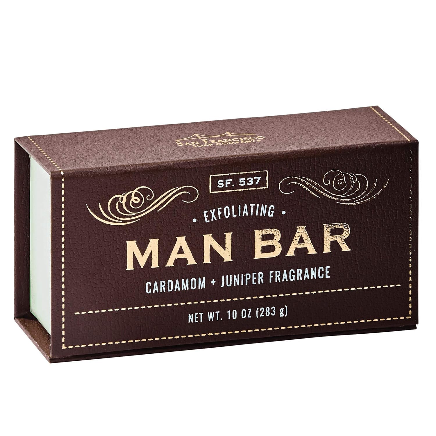 San Francisco Soap Company Man Bar 10 Ounce Bar Soap Bundle - 1 each Sandalwood + Cardamom/Juniper