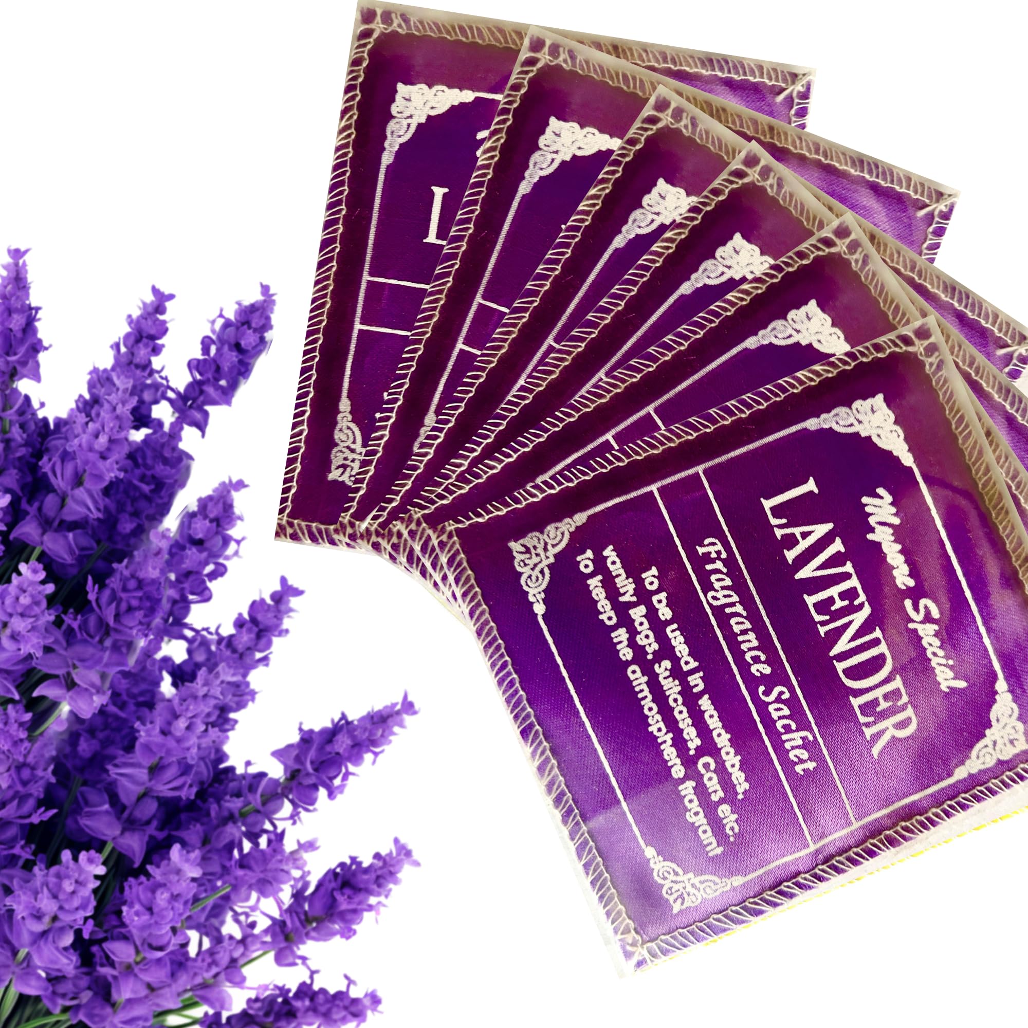 Mysore Lavender Fragrance Sachets (6 Pack) |Eco-Friendly Cloth Pouch | Long-Lasting Freshness for Wardrobe, Closet, Drawers, Purses, Handbags, Clothes, Saree, & Dress (B0CG9XVFRH) Amazon Price History, Amazon Price Tracker