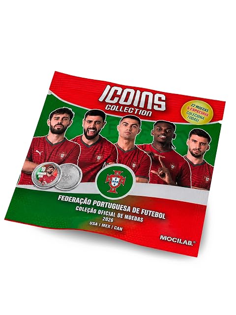 Foto 5 de 5 de MOCIWORLD Selección Portuguesa de Fútbol - Pack 11 Sobres de Monedas Coleccionables Sorpresa