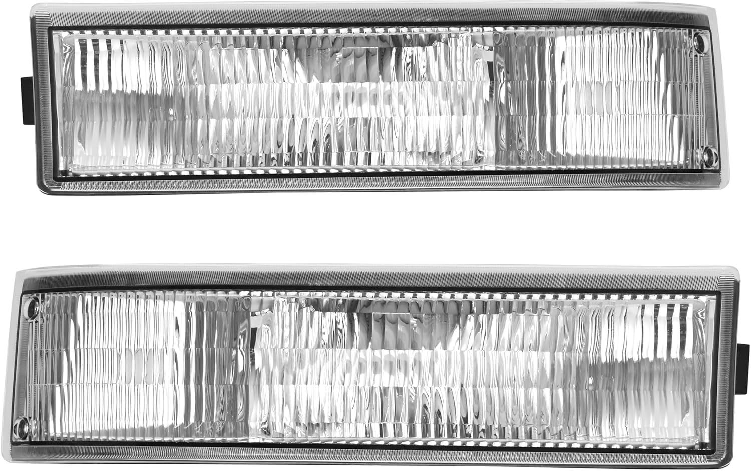 HECASA Pair Side Marker Parking Light Compatible with 1995-2005 Chevy Chevrolet Astro/GMC Safari Replacement for GM2520147 GM2521147 16523211 16523212 Side Marker Parking Lamp Clear Lens LH & RH