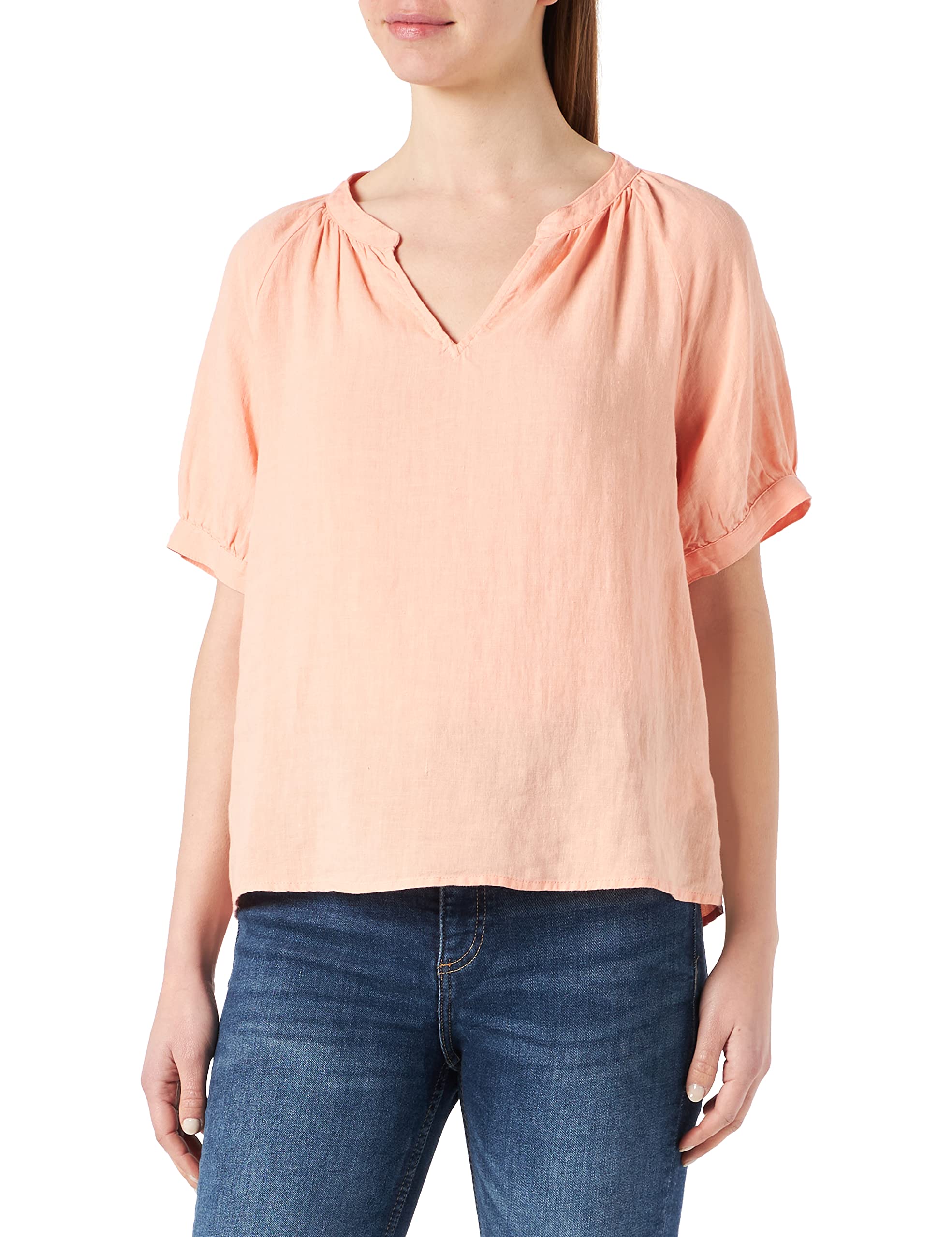 Part Two Women's Pink Coral Linen Blouse - Blouses - Xl - Blouses & Shirts
