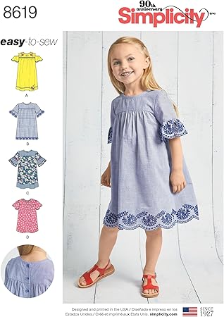 easy girl dress patterns for beginners