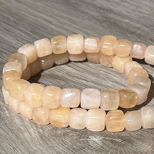 Miniatura 7 de Artsy Crafts - Cuentas de cubo cuadrado de morganita natural de 0.315 pulgadas (0.315 in), cuentas de piedras preciosas para hacer joyas, pulseras,