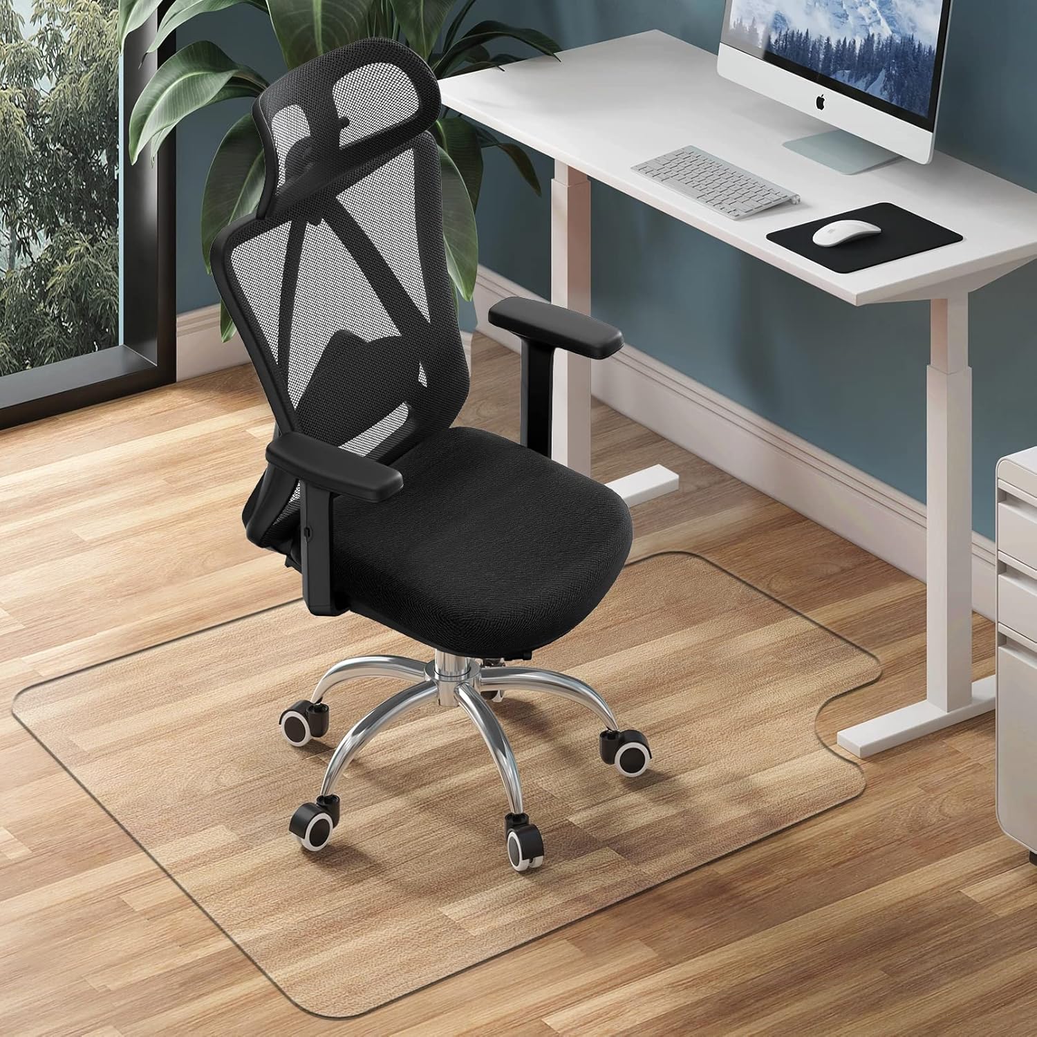 Nctoberows 2Pack Clear Chair Mats for Hard Floor, 36" X 48