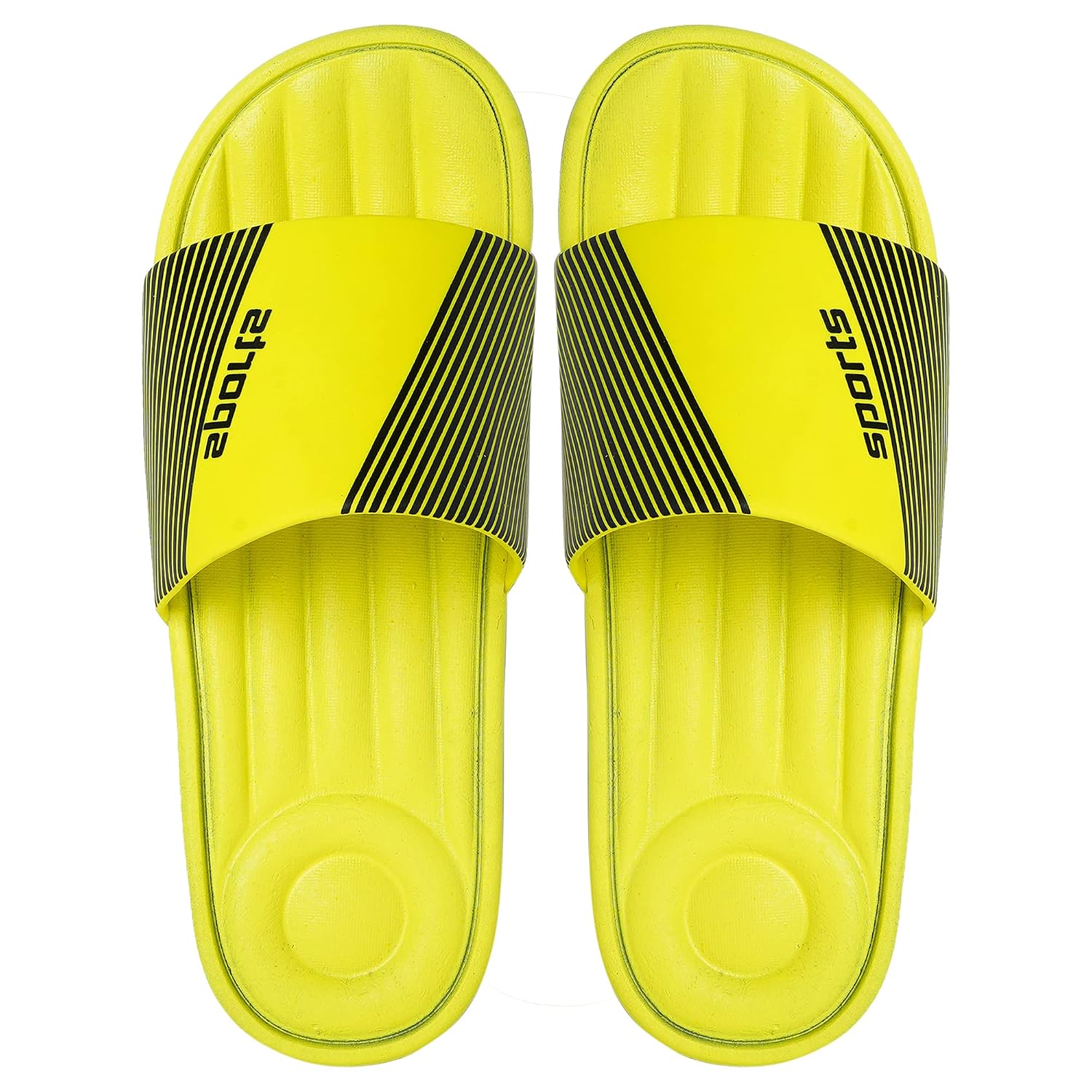 Buy SIMSAN Mens Sliders Comfort Flip-Flops Neon Green , Black , Red , Yellow  Colors Slippers at Amazon.in