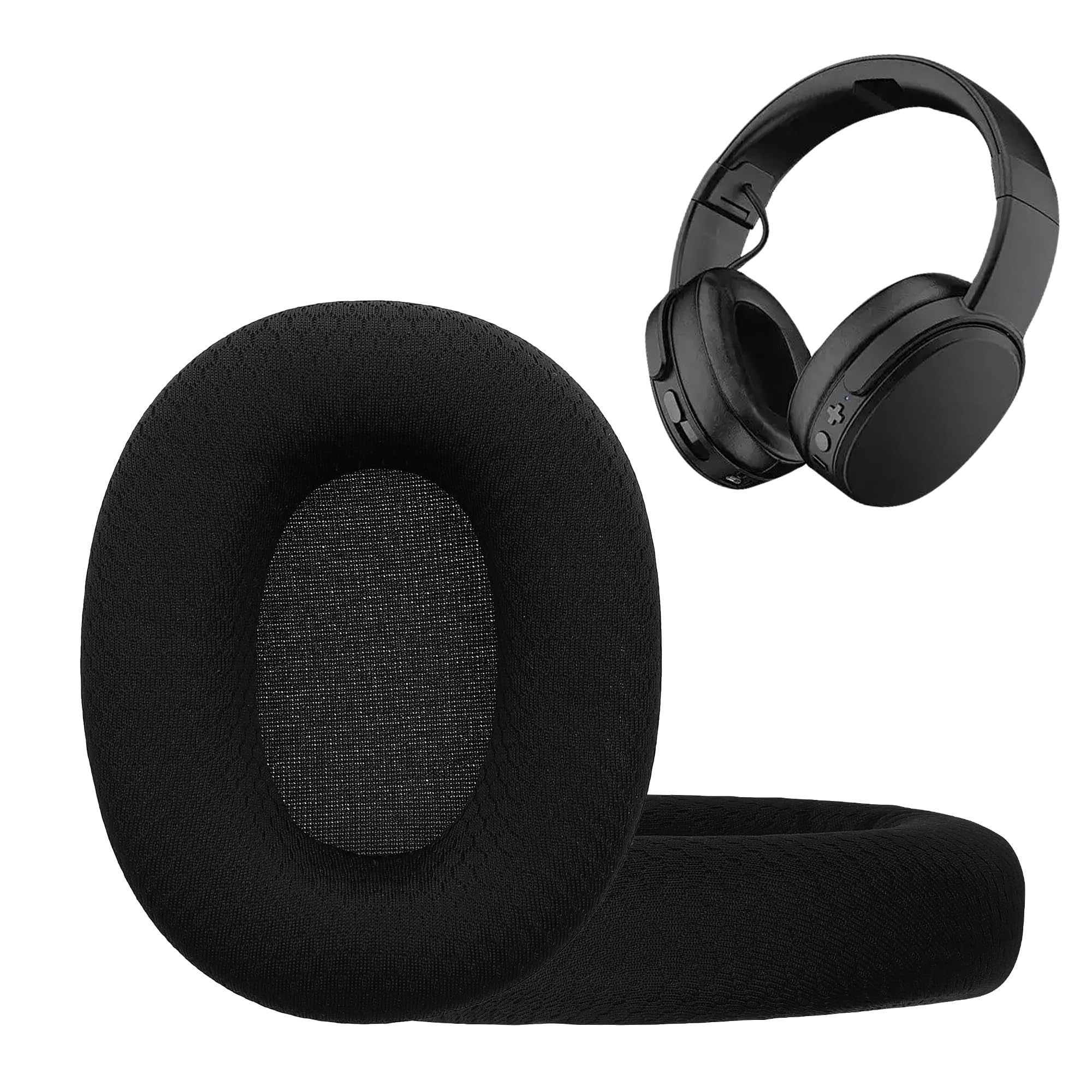 Amazon | kwmobile Skullcandy Crusher ANC 2対応 イヤーパッド x2