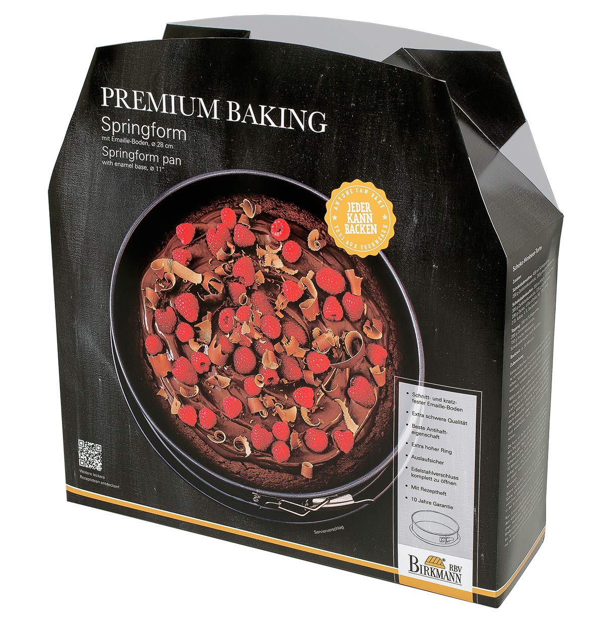 Birkmann "Premium Molde, Acero Inoxidable, Gris, 28 cm