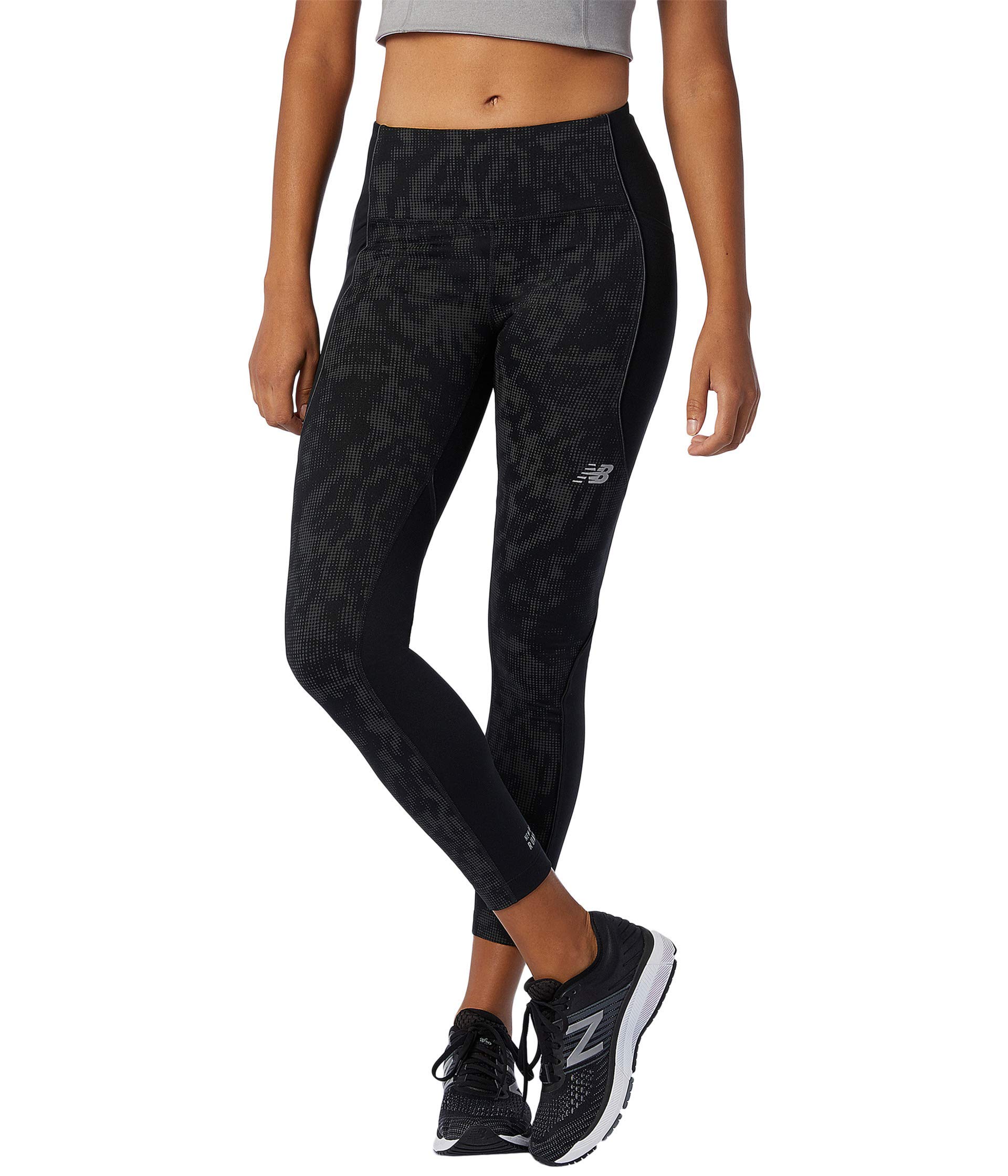 adidas womens How We Do Tights Black/Reflective Silver 4X