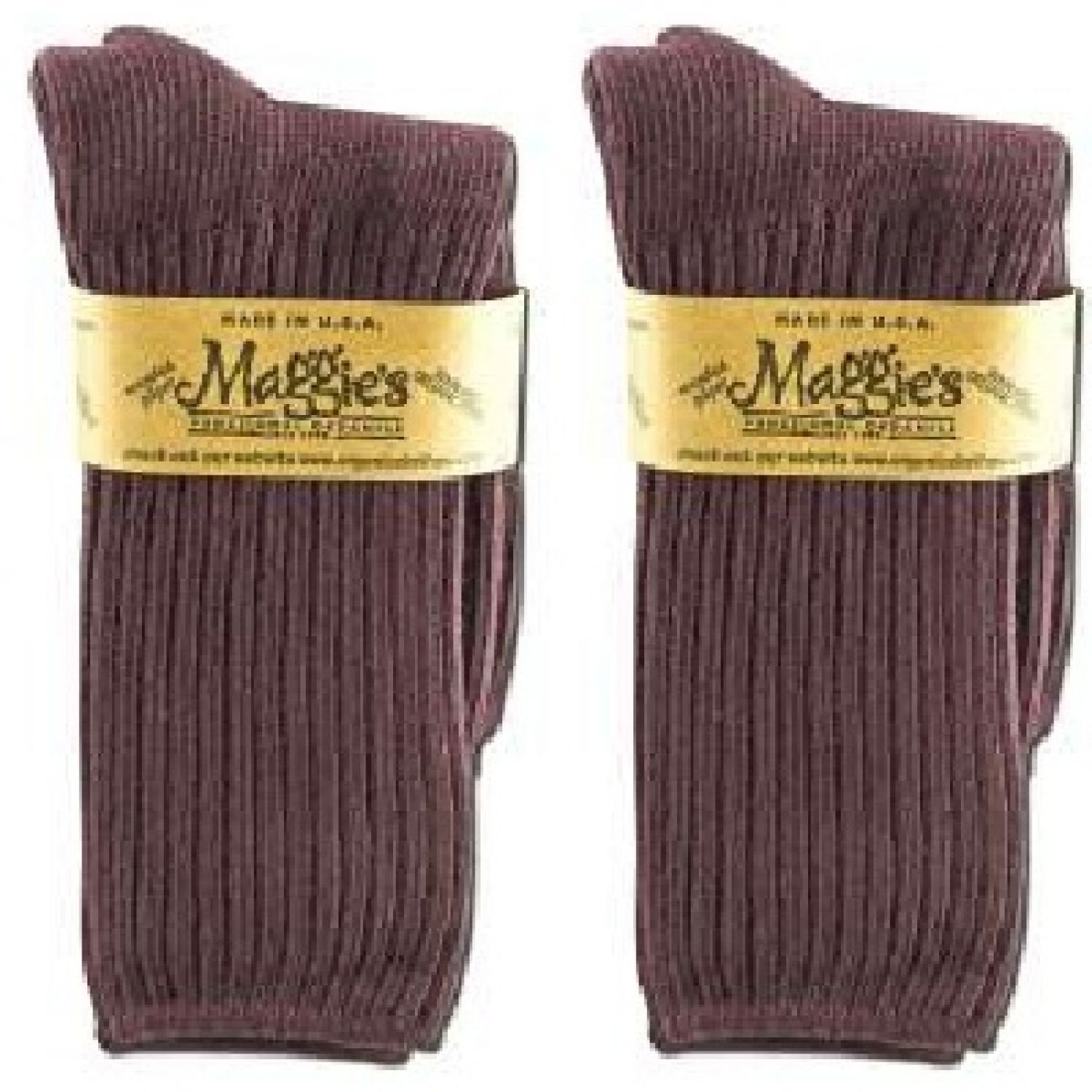Maggie's Functional Organics Eggplant Socks 9-11