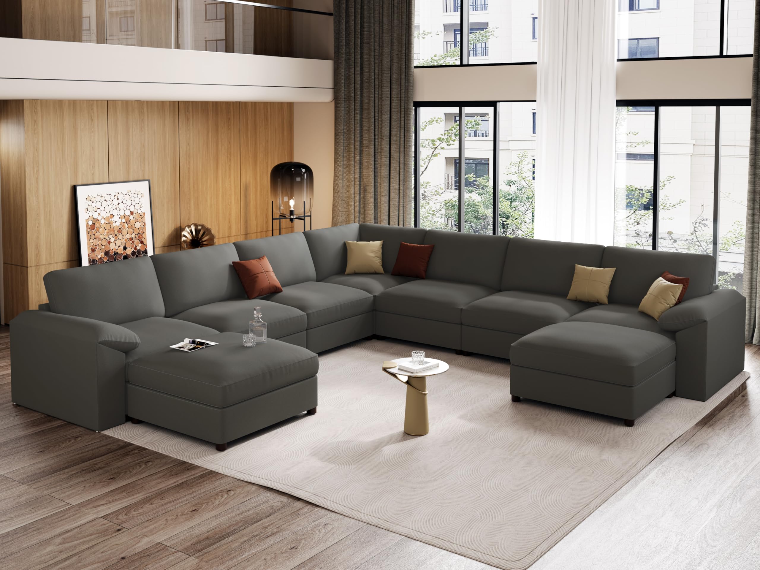 EASE MOOSE Oversized U Shaped Couch