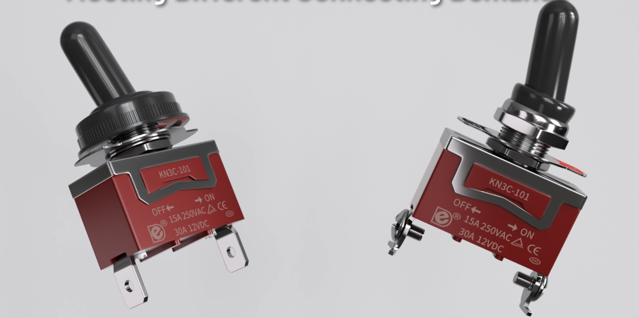 Interrupteurs à Bascule SPST 12V 25A – Lot De 2 Avec Capuchons Étanches