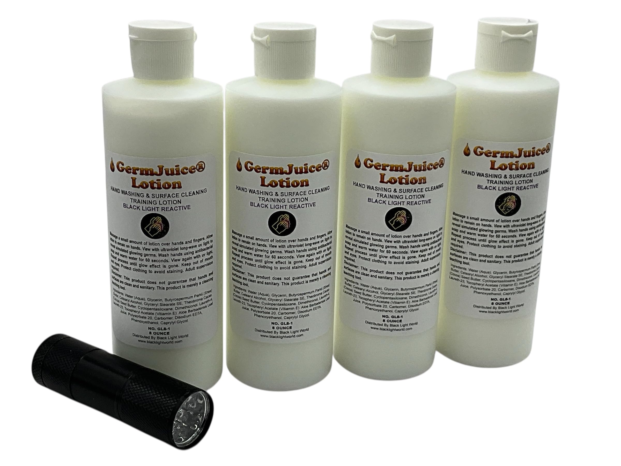 GermJuice(r) Hand Washing Training Kit GJL8-4