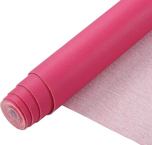 Miniatura 76 de Picheng Sábanas lisas de piel sintética de color sólido de 13.8 x 53 pulgadas, rollo de piel sintética suave muy adecuado para hacer manualidades