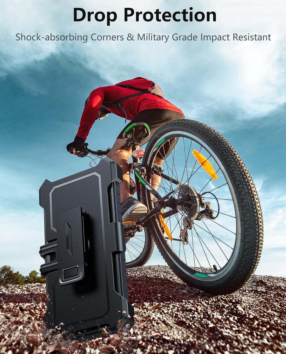 FNTCASE for Moto G Stylus 2026 Case: for Moto G Stylus 2025 Cases Military Grade Cell Phone Cover with Kickstand & Holster | Shockproof Protection Bumper with Belt-Clip | Heavy Duty Protector(Black)