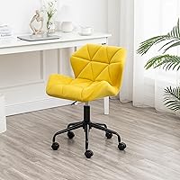 Vista 16 de Roundhill Furniture Eldon Diamond - Silla de oficina giratoria ajustable con diseño capitoné, color gris y azul