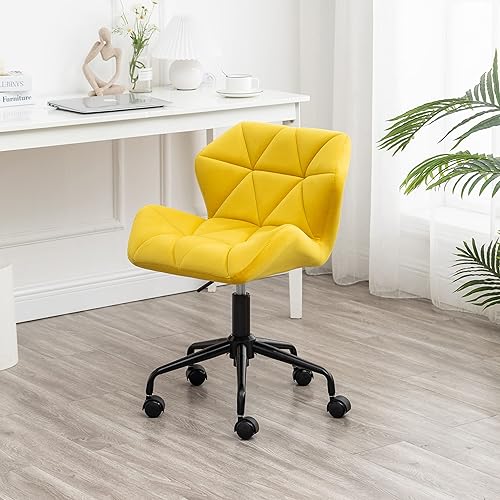 Roundhill Furniture Eldon Diamond - Silla de oficina giratoria ajustable con diseño capitoné, color