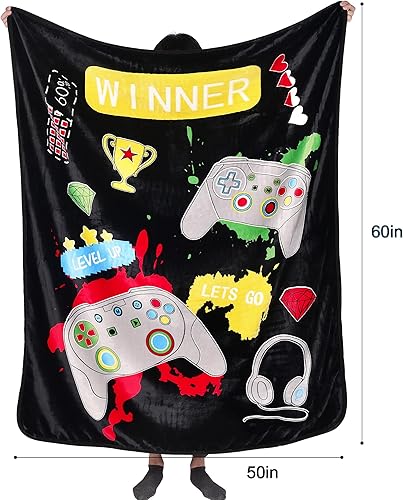 Miniatura 5 de Manta que brilla en la oscuridad, regalos para niños de 1, 2, 3, 4, 5, 6, 7, 8, 9, 10 años, mantas suaves para niños, para Pascua, cumpleaños,