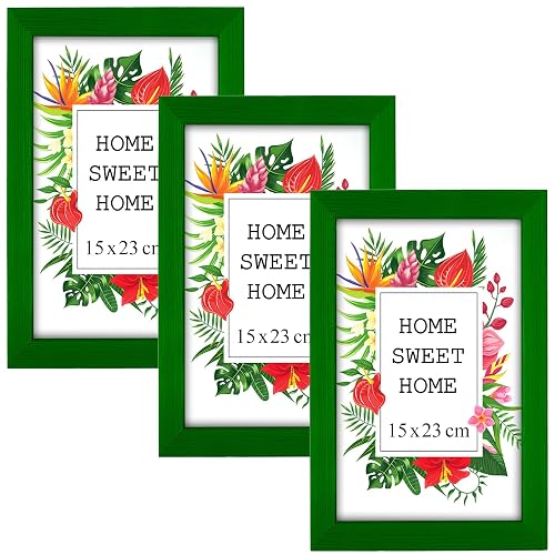 MG Design Set de 3 Marco Verde 15 x 21 cm