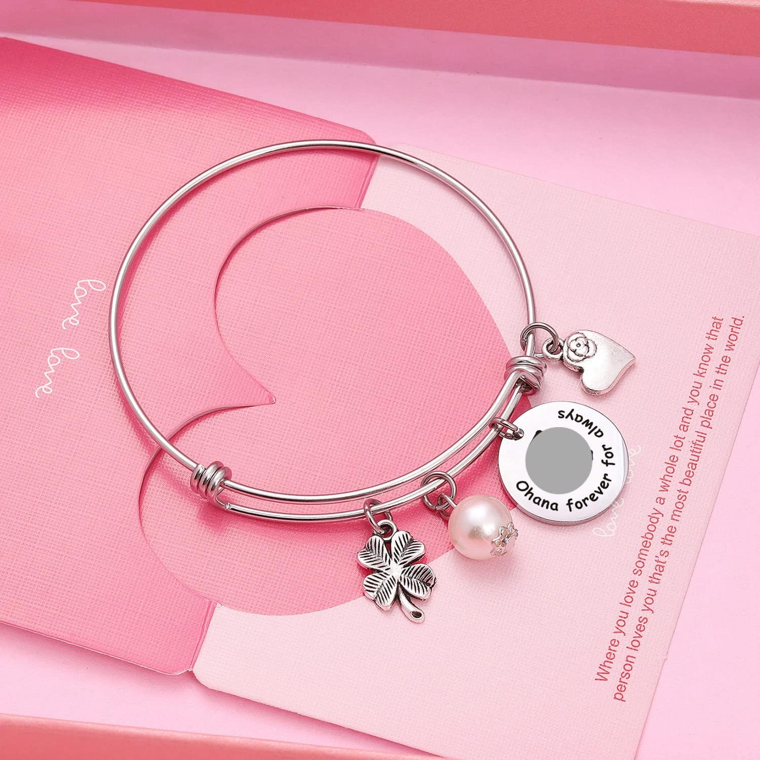 TzrNhm Blossom Family Bracelet, Gift for Mother, Sister, Aunt, Girlfriend, or Best Friend, BFF Jewelry for Daughter-in-Law, Birthday, Anniversary, or Everyday Wear, Stainless Steel Design - Image 2