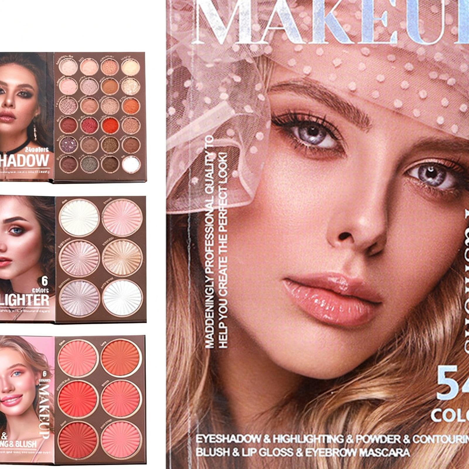 Palette Ombretti Di Bellezza Per Il Trucco Da Viaggio | Palette Trucco Compatta Pratica da Viaggio per Donne Ragazze e Adulti Adatto a Casa Appuntamenti Pendolari e Performance sul