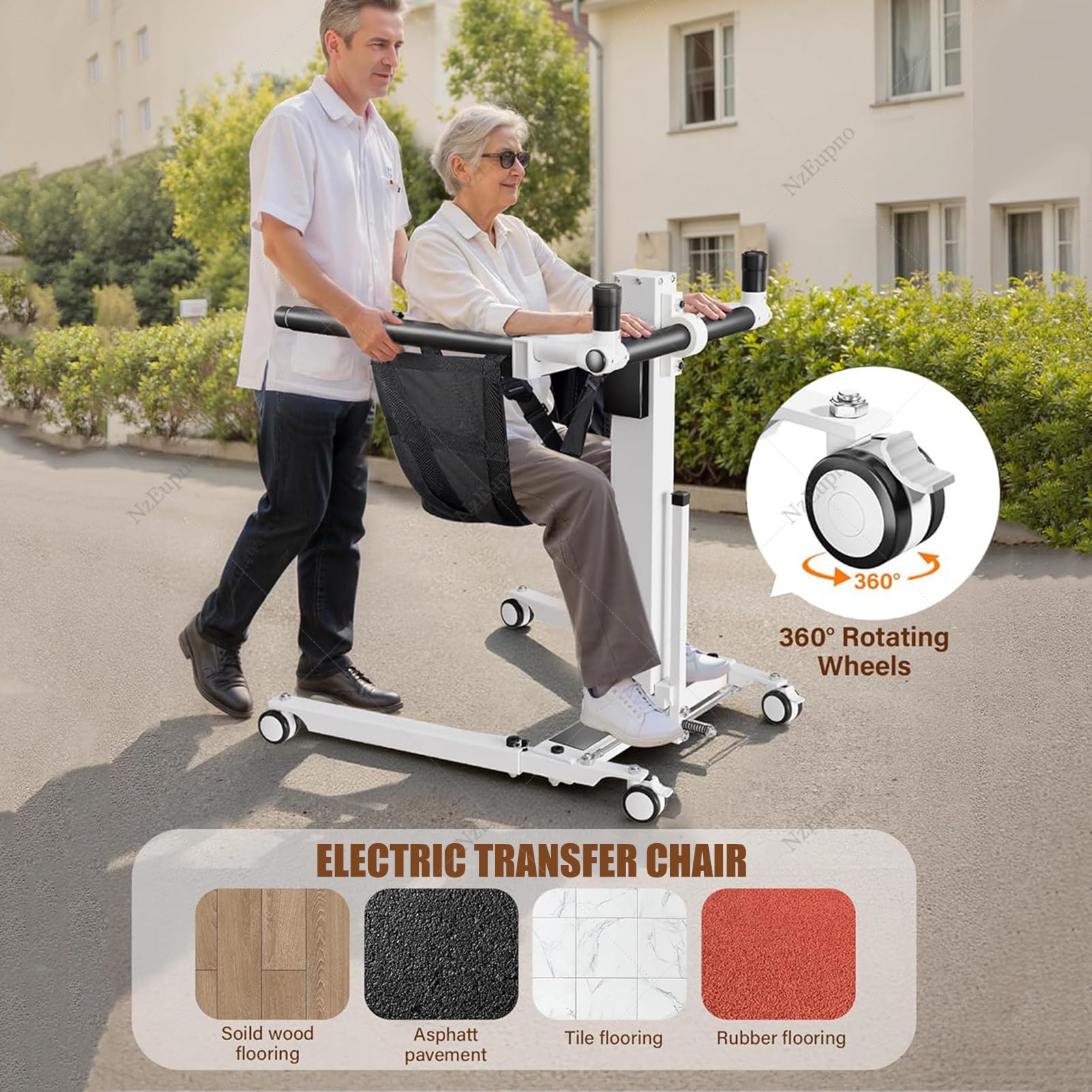 Silla elevadora para pacientes, dispositivo de asistencia para personas mayores y discapacitadas, silla de ruedas de lactancia para transferencia de coche, ayuda para sentarse y estar de pie para uso