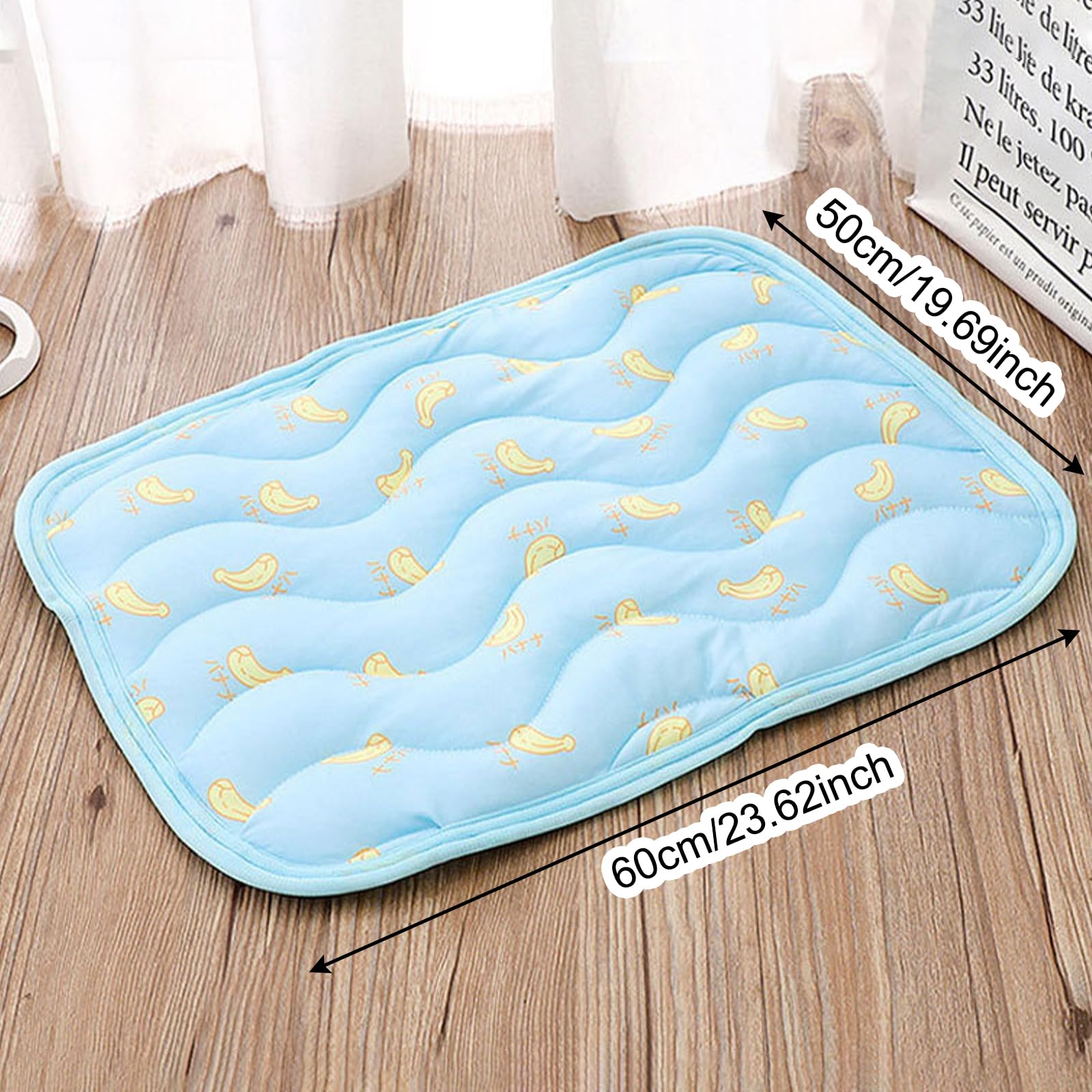 Tappetino Refrigerante per Cani 60x50CM Motivo Banana Estate Rinfrescante