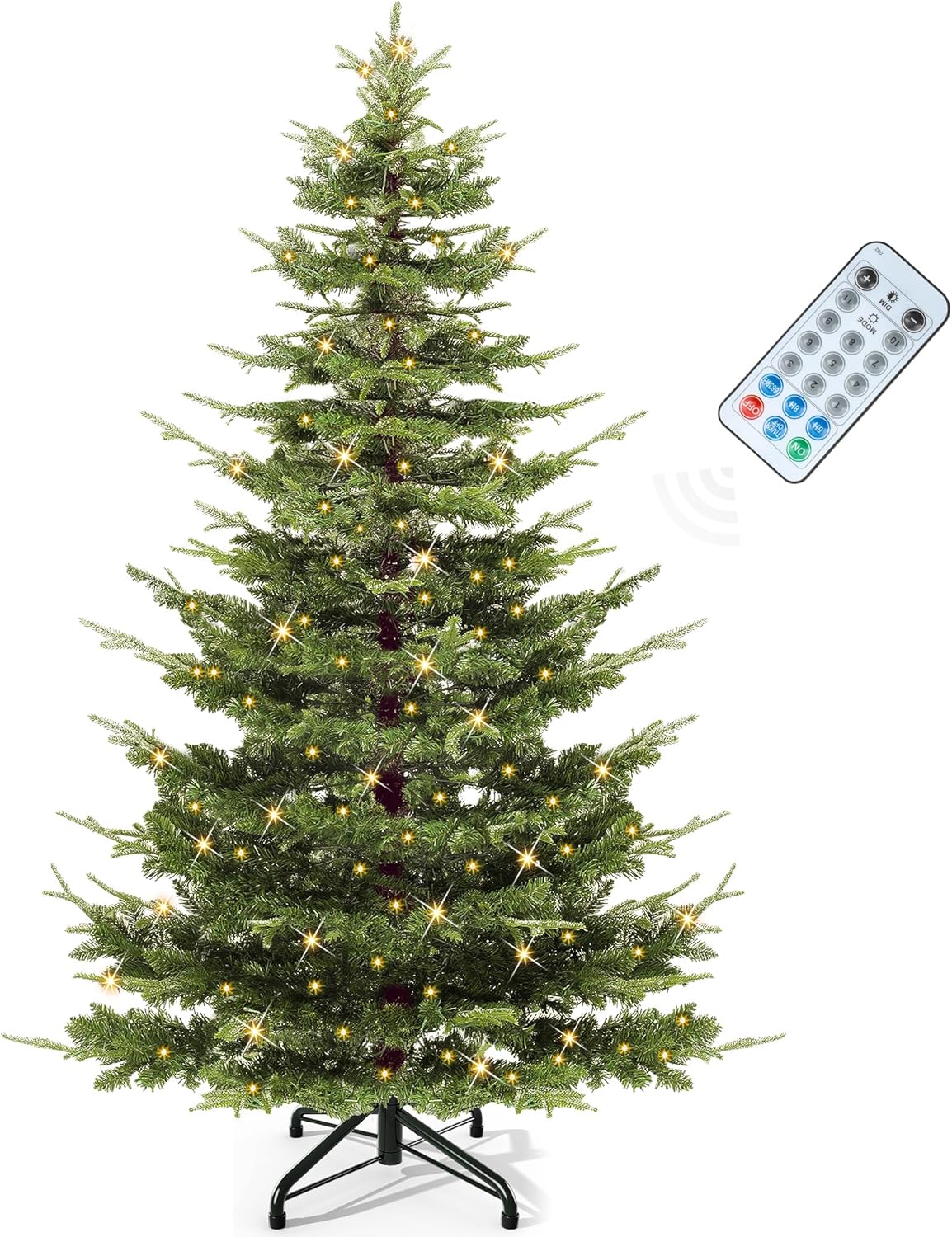 YITAHOME 6.5ft Aspen Fir Pre-Lit Christmas Tree