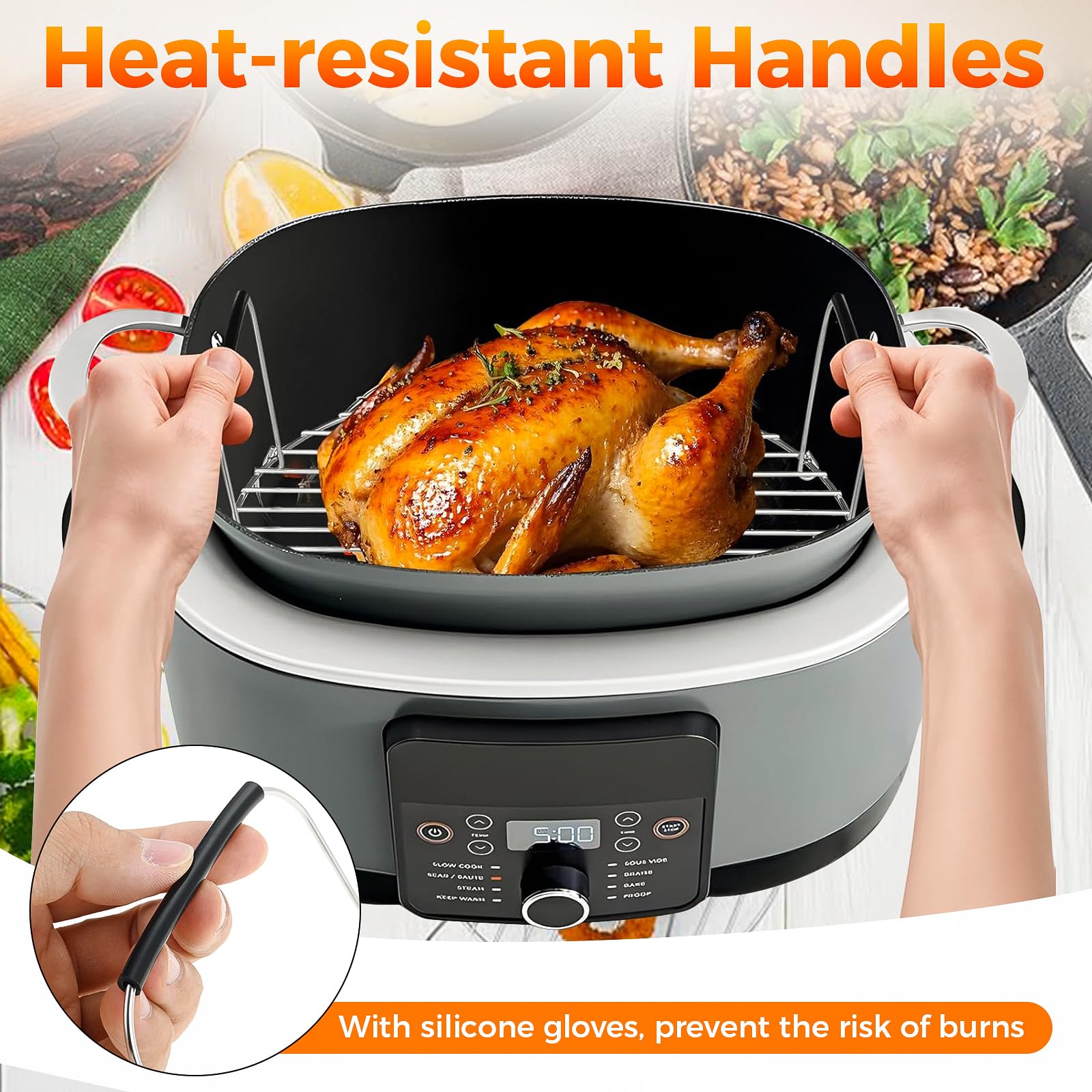 Amazon.com: Steam and Roast Rack Compatible with Ninja Foodi