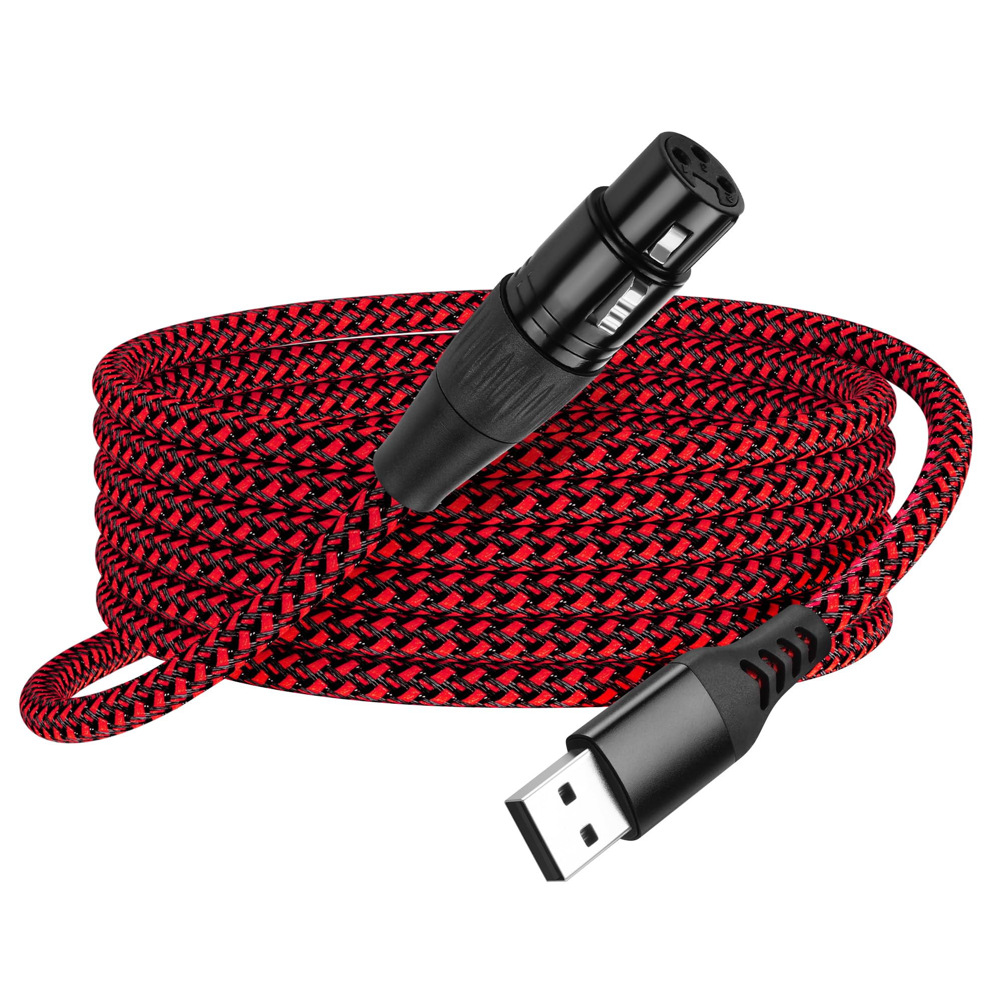 GELRHONR USB Naar XLR Microfoonkabel, 3 Polige Kabel Voor Karaoke Zang Instrumentenopname 3 M 10 Ft 683028068
