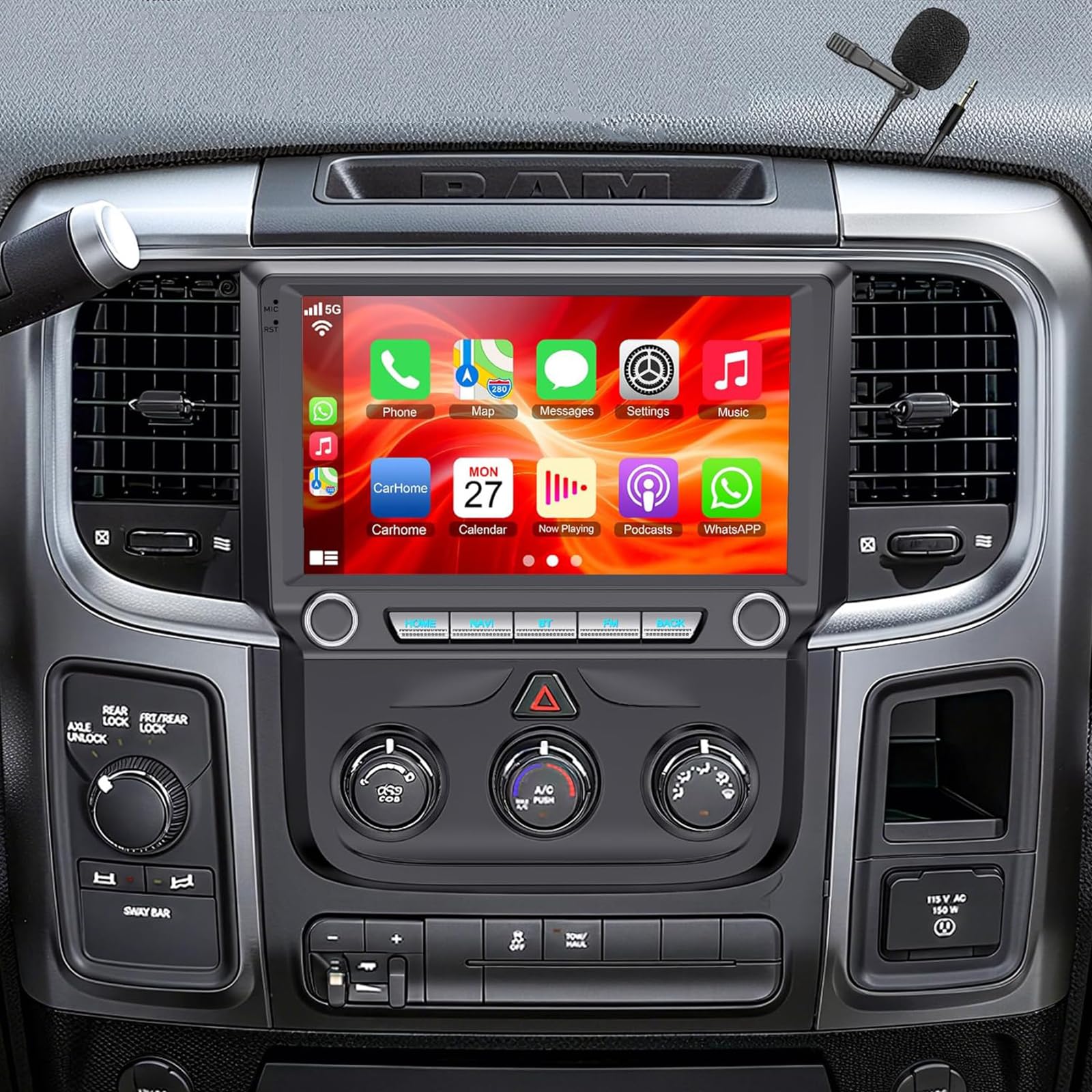 Android Car Radio Stereo for Dodge Ram Pickup 1500 2500 3500 2013-2018